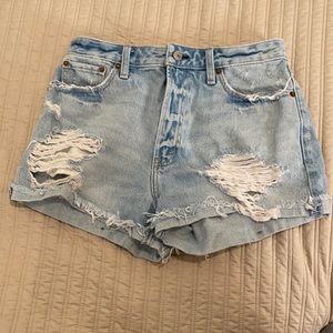 Abercrombie and Fitch high waisted jean shorts